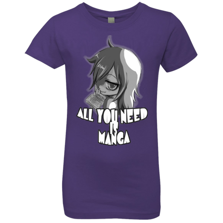 T-Shirts Purple Rush / YXS All You Need is Manga Girls Premium T-Shirt