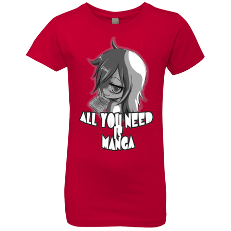 T-Shirts Red / YXS All You Need is Manga Girls Premium T-Shirt