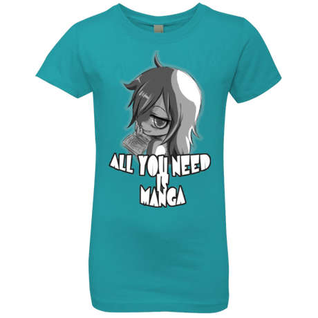 T-Shirts Tahiti Blue / YXS All You Need is Manga Girls Premium T-Shirt