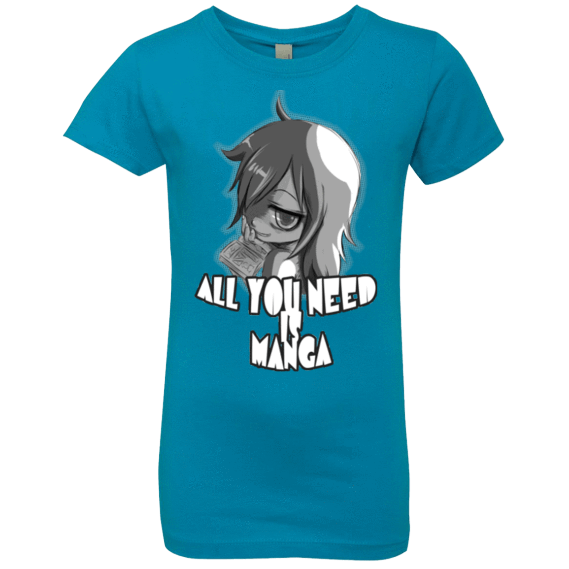T-Shirts Turquoise / YXS All You Need is Manga Girls Premium T-Shirt