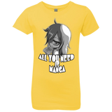 T-Shirts Vibrant Yellow / YXS All You Need is Manga Girls Premium T-Shirt