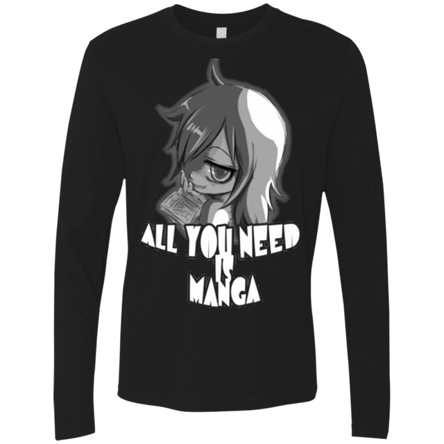 T-Shirts Black / Small All You Need is Manga Men's Premium Long Sleeve