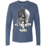 T-Shirts Indigo / Small All You Need is Manga Men's Premium Long Sleeve