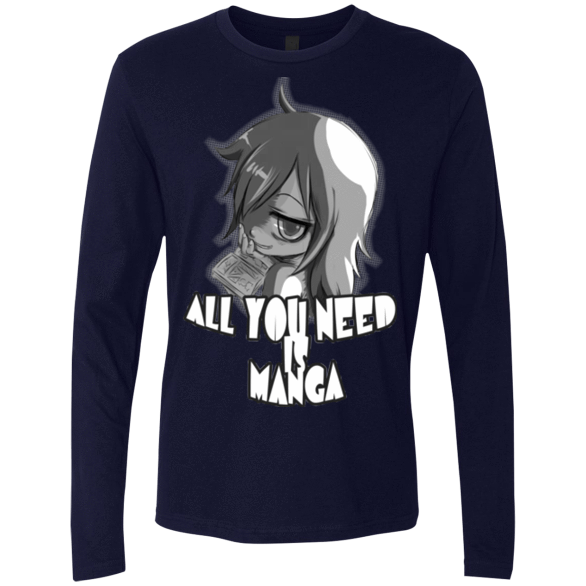 T-Shirts Midnight Navy / Small All You Need is Manga Men's Premium Long Sleeve