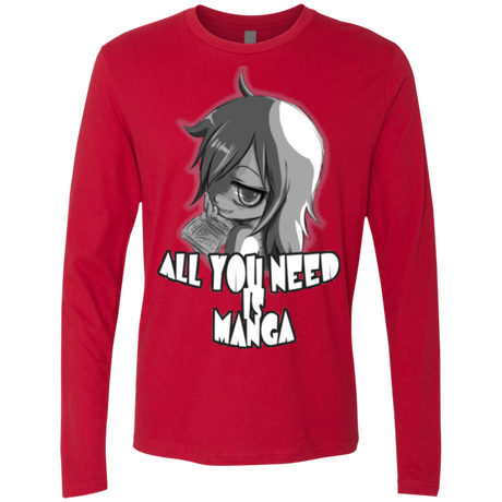 T-Shirts Red / Small All You Need is Manga Men's Premium Long Sleeve