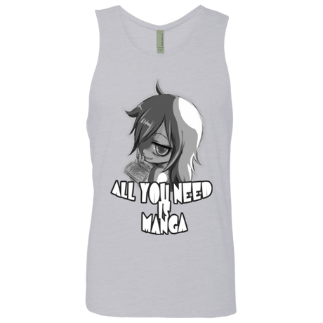 T-Shirts Heather Grey / Small All You Need is Manga Men's Premium Tank Top