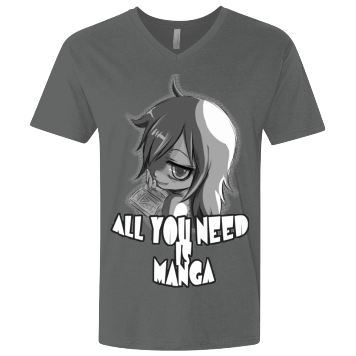 T-Shirts Heavy Metal / X-Small All You Need is Manga Men's Premium V-Neck