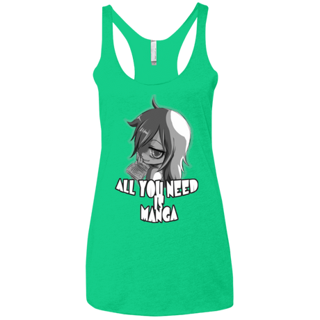 T-Shirts Envy / X-Small All You Need is Manga Women's Triblend Racerback Tank