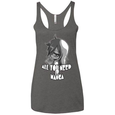 T-Shirts Premium Heather / X-Small All You Need is Manga Women's Triblend Racerback Tank