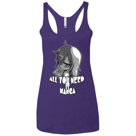 T-Shirts Purple / X-Small All You Need is Manga Women's Triblend Racerback Tank