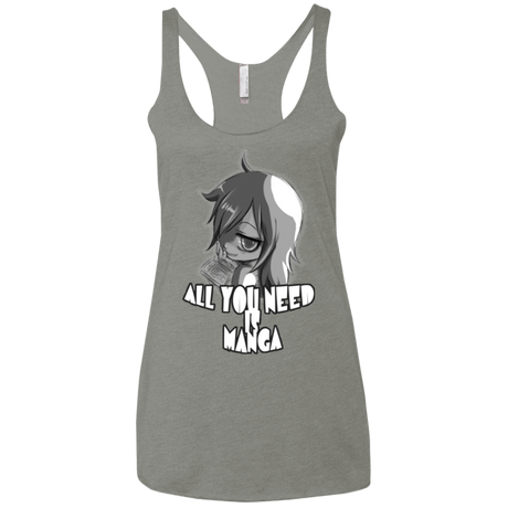 T-Shirts Venetian Grey / X-Small All You Need is Manga Women's Triblend Racerback Tank