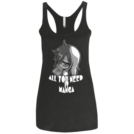 T-Shirts Vintage Black / X-Small All You Need is Manga Women's Triblend Racerback Tank