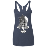 T-Shirts Vintage Navy / X-Small All You Need is Manga Women's Triblend Racerback Tank