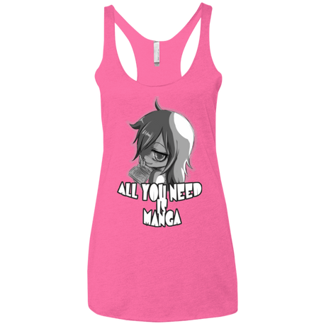 T-Shirts Vintage Pink / X-Small All You Need is Manga Women's Triblend Racerback Tank