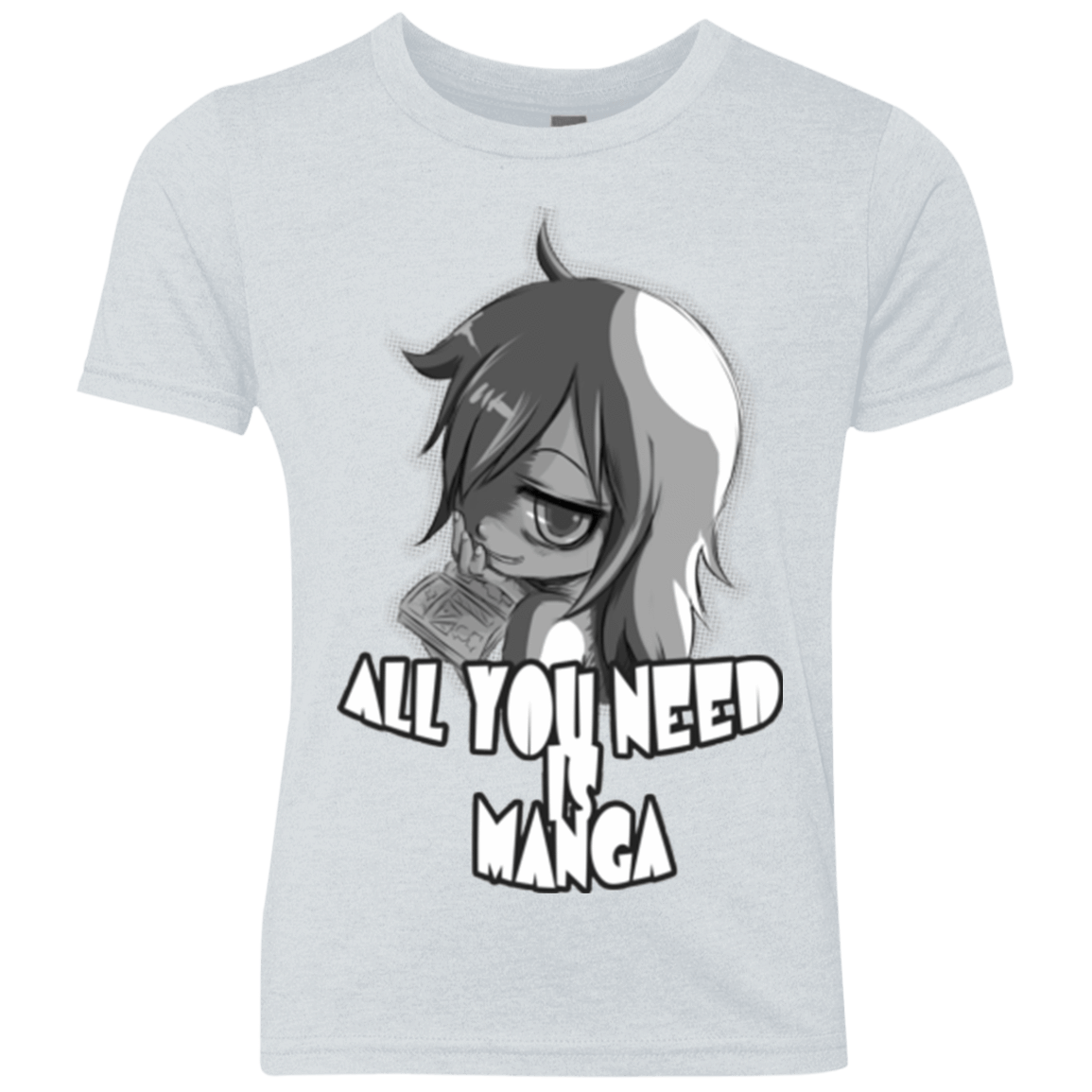 T-Shirts Heather White / YXS All You Need is Manga Youth Triblend T-Shirt