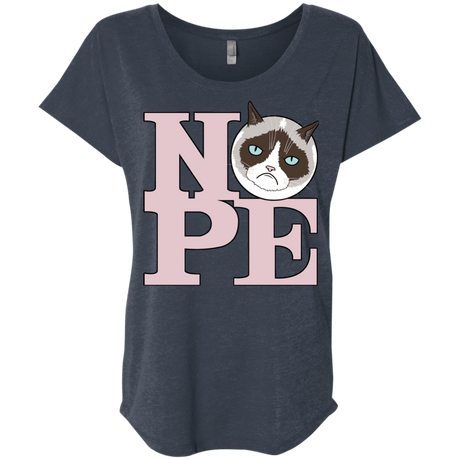 T-Shirts Vintage Navy / X-Small All You Need is NOPE Triblend Dolman Sleeve