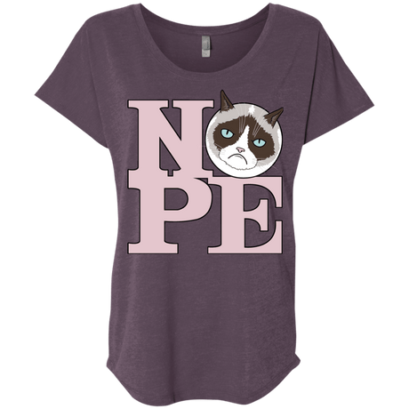 T-Shirts Vintage Purple / X-Small All You Need is NOPE Triblend Dolman Sleeve