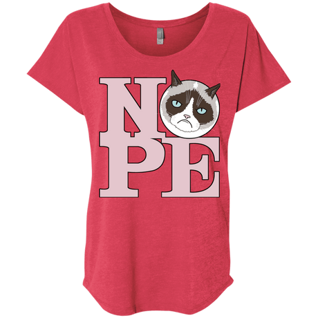 T-Shirts Vintage Red / X-Small All You Need is NOPE Triblend Dolman Sleeve