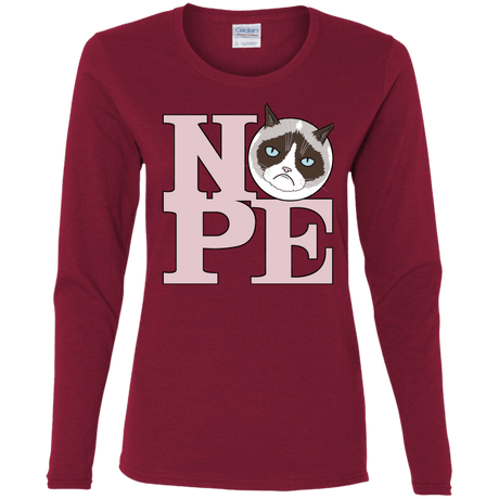 T-Shirts Cardinal / S All You Need is NOPE Women's Long Sleeve T-Shirt