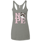 T-Shirts Venetian Grey / X-Small All You Need is NOPE Women's Triblend Racerback Tank