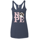 T-Shirts Vintage Navy / X-Small All You Need is NOPE Women's Triblend Racerback Tank