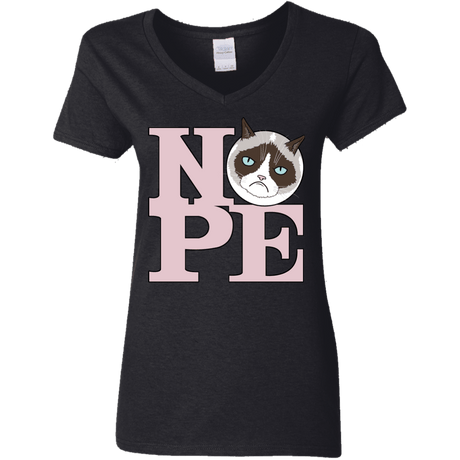 T-Shirts Black / S All You Need is NOPE Women's V-Neck T-Shirt