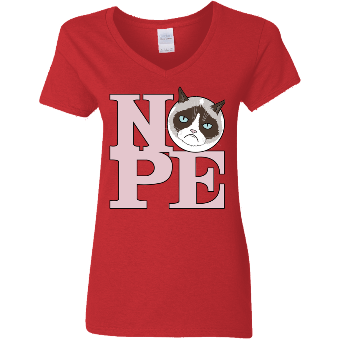 T-Shirts Red / S All You Need is NOPE Women's V-Neck T-Shirt