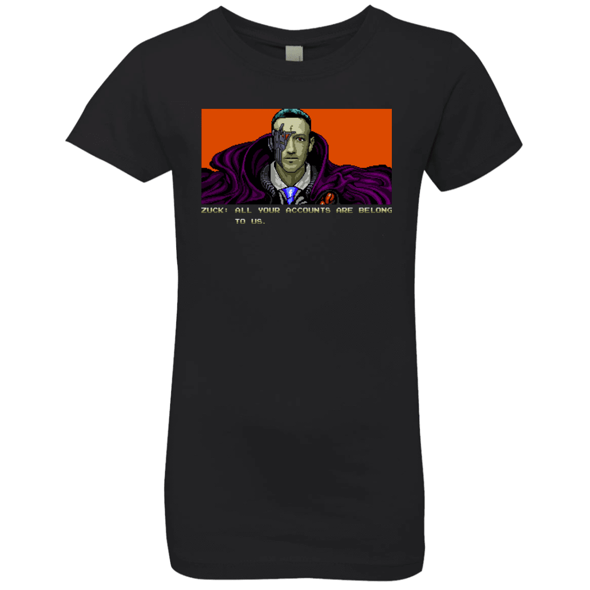 T-Shirts Black / YXS All Your Accounts Girls Premium T-Shirt