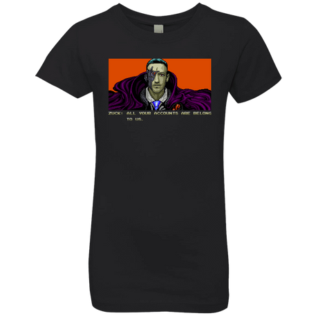 T-Shirts Black / YXS All Your Accounts Girls Premium T-Shirt