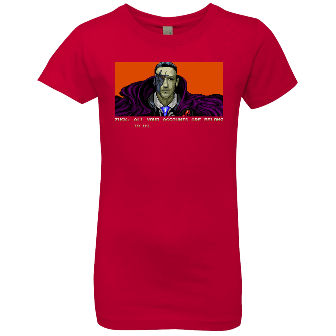 T-Shirts Red / YXS All Your Accounts Girls Premium T-Shirt