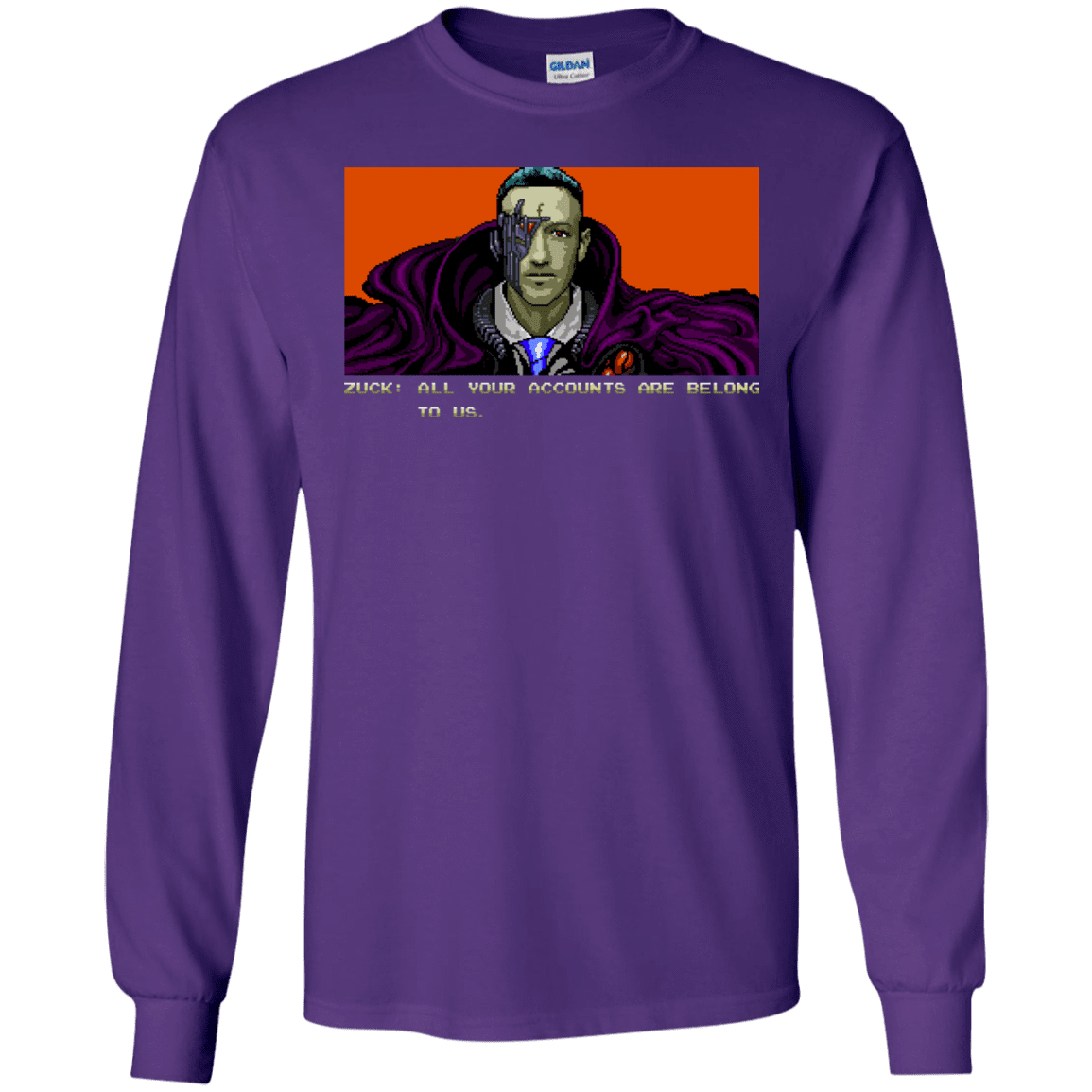 T-Shirts Purple / S All Your Accounts Men's Long Sleeve T-Shirt