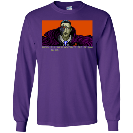 T-Shirts Purple / S All Your Accounts Men's Long Sleeve T-Shirt