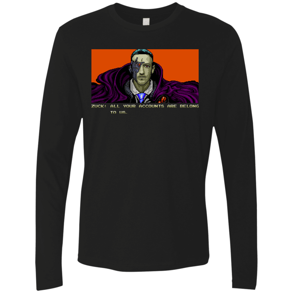 T-Shirts Black / S All Your Accounts Men's Premium Long Sleeve