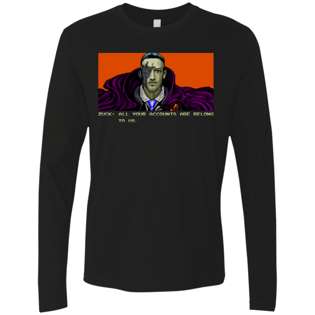 T-Shirts Black / S All Your Accounts Men's Premium Long Sleeve