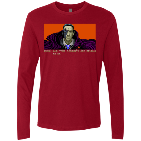 T-Shirts Cardinal / S All Your Accounts Men's Premium Long Sleeve