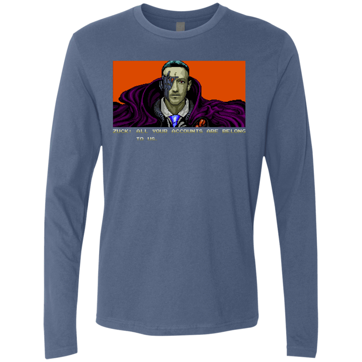 T-Shirts Indigo / S All Your Accounts Men's Premium Long Sleeve