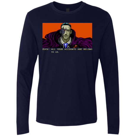 T-Shirts Midnight Navy / S All Your Accounts Men's Premium Long Sleeve