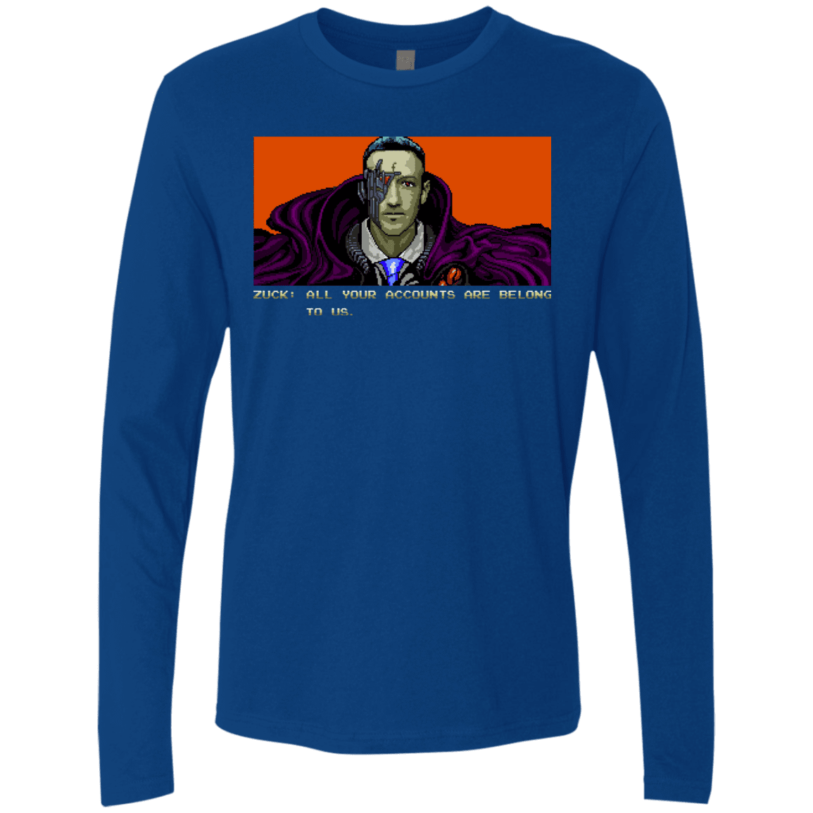 T-Shirts Royal / S All Your Accounts Men's Premium Long Sleeve