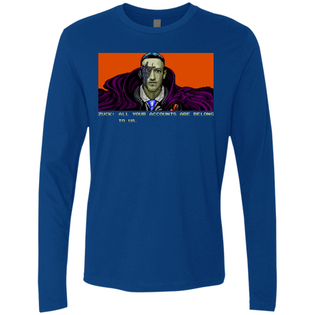 T-Shirts Royal / S All Your Accounts Men's Premium Long Sleeve