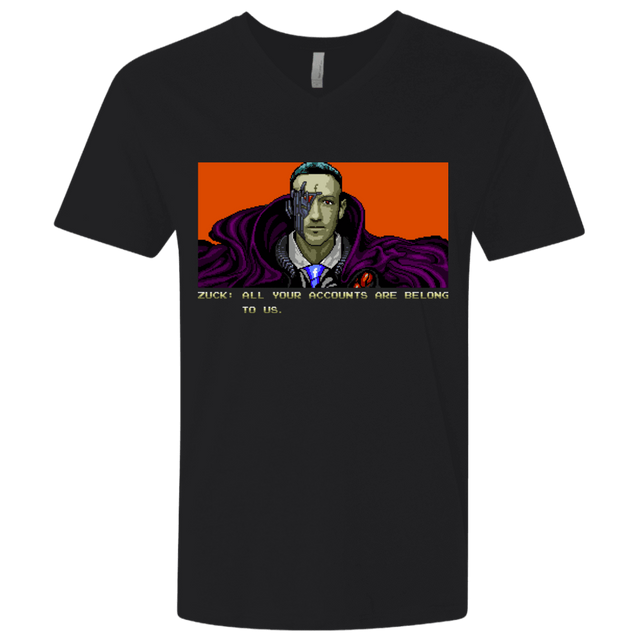 T-Shirts Black / X-Small All Your Accounts Men's Premium V-Neck