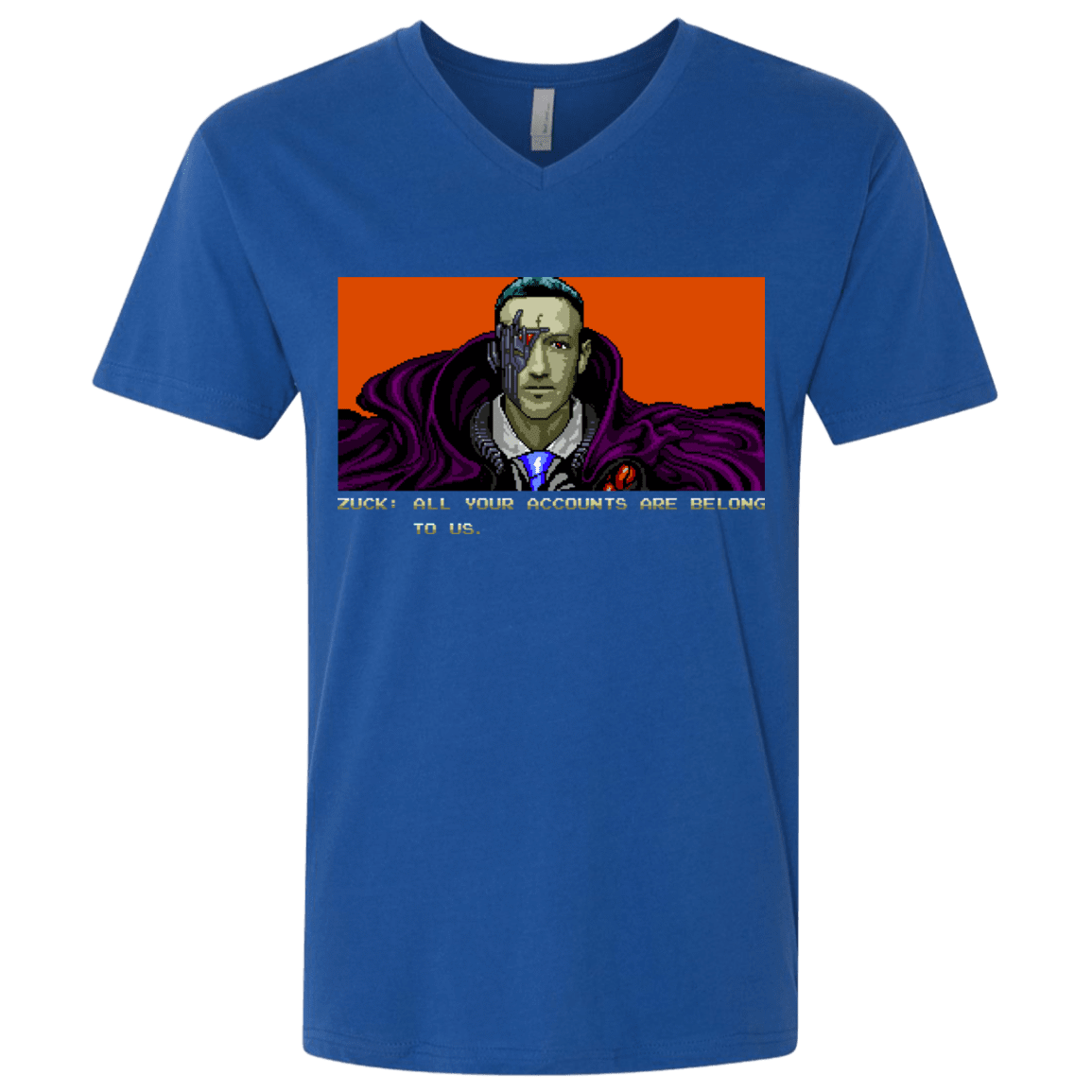 T-Shirts Royal / X-Small All Your Accounts Men's Premium V-Neck