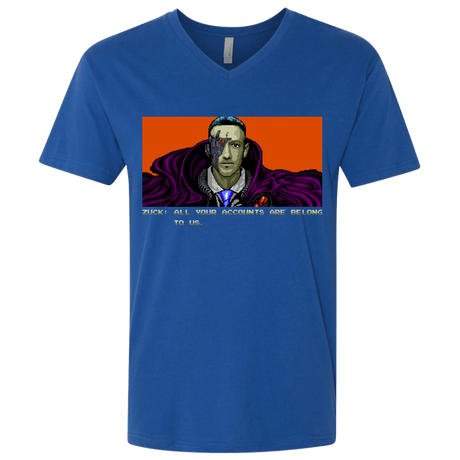 T-Shirts Royal / X-Small All Your Accounts Men's Premium V-Neck