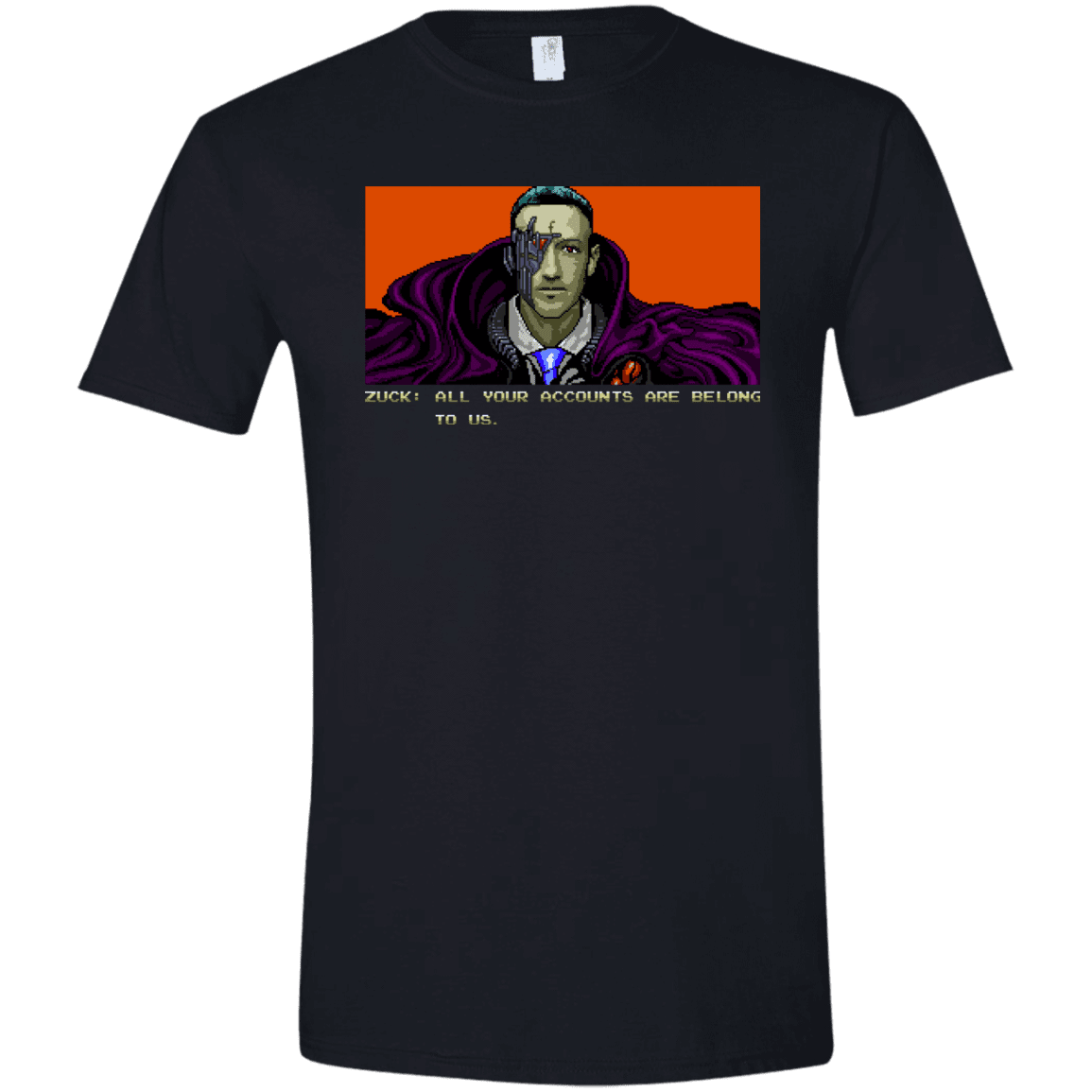 T-Shirts Black / X-Small All Your Accounts Men's Semi-Fitted Softstyle