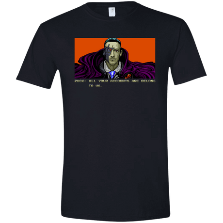 T-Shirts Black / X-Small All Your Accounts Men's Semi-Fitted Softstyle