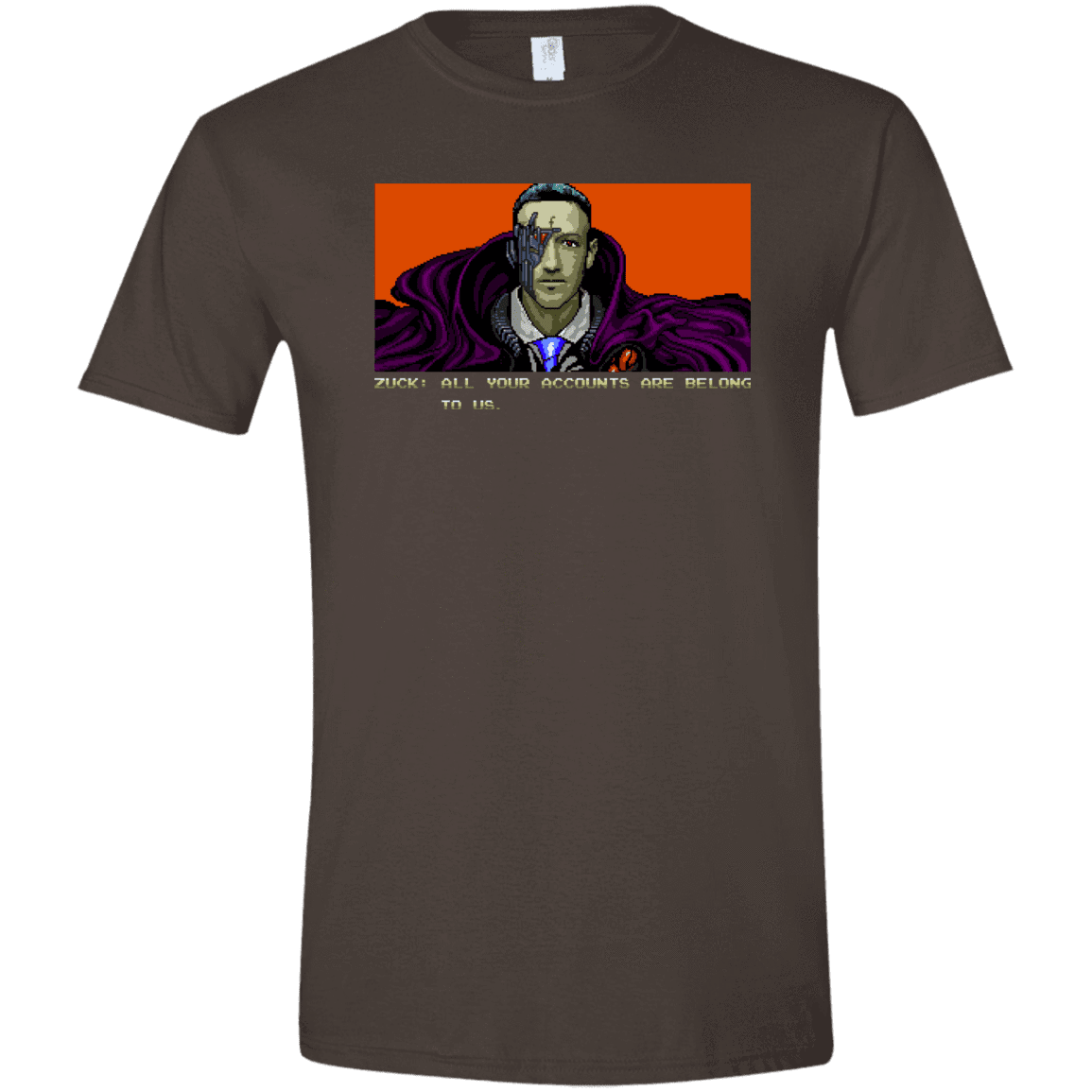 T-Shirts Dark Chocolate / S All Your Accounts Men's Semi-Fitted Softstyle