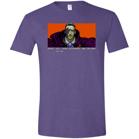 T-Shirts Heather Purple / S All Your Accounts Men's Semi-Fitted Softstyle