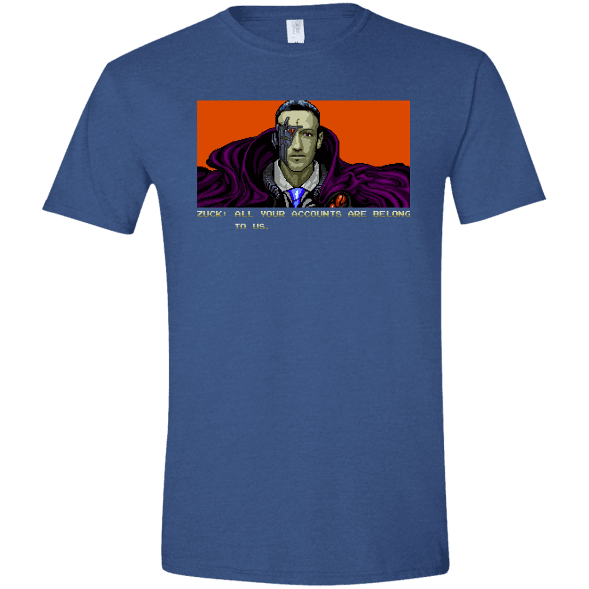 T-Shirts Heather Royal / X-Small All Your Accounts Men's Semi-Fitted Softstyle