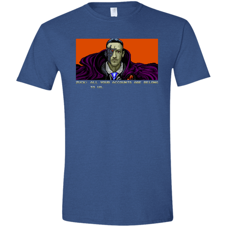 T-Shirts Heather Royal / X-Small All Your Accounts Men's Semi-Fitted Softstyle