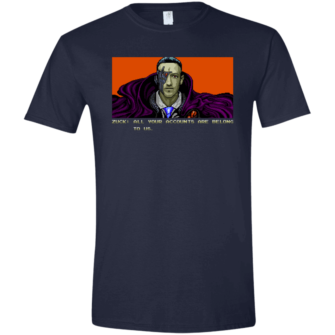 T-Shirts Navy / X-Small All Your Accounts Men's Semi-Fitted Softstyle