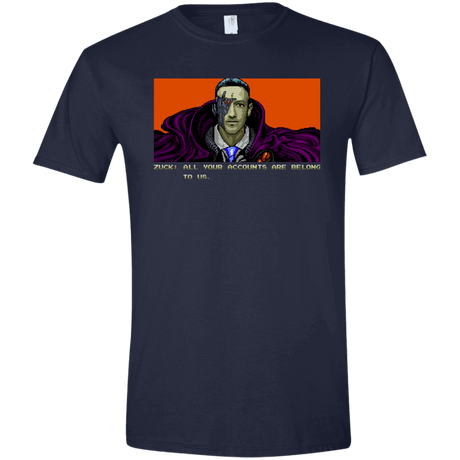 T-Shirts Navy / X-Small All Your Accounts Men's Semi-Fitted Softstyle